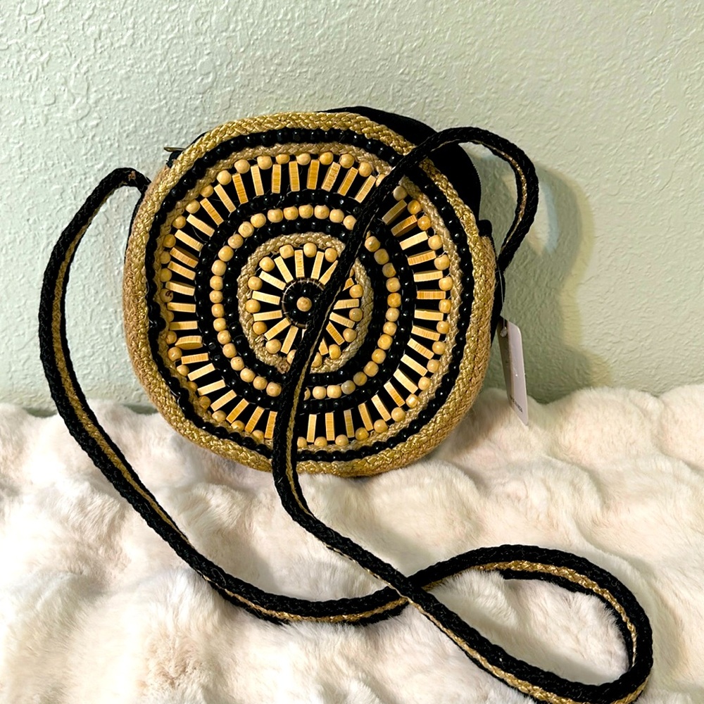 Studio Collection round beaded bag